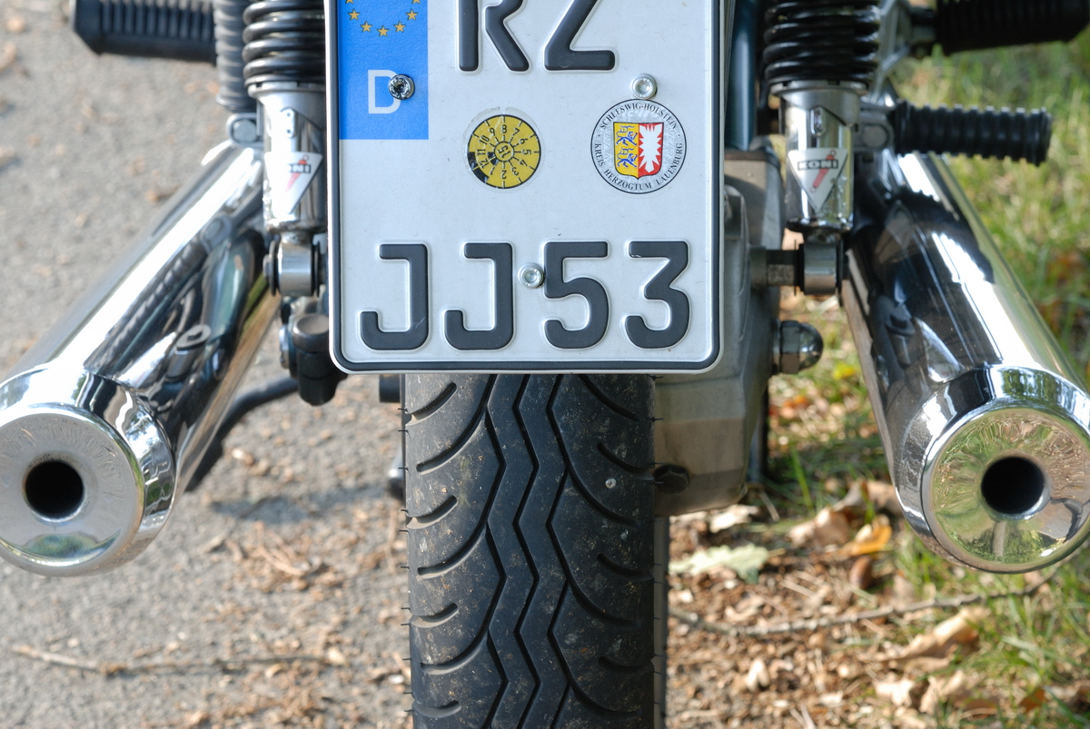 Mille GT II am Sendemast in Gartow mit Platten